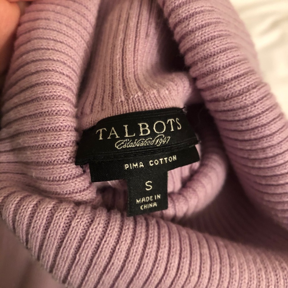 Talbots Cable Knit Turtleneck Sweater - Picture 3 of 3